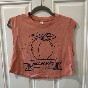 “Just Peachy” Sleeveless crop top